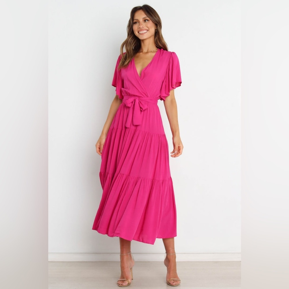 Petal & pup Barbie pink midi dress nwot - Picture 2 of 7